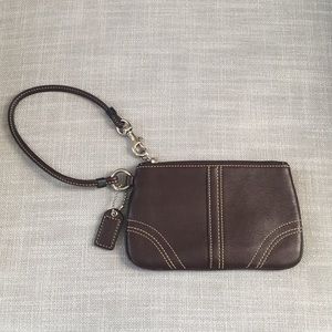 Coach leather change purse